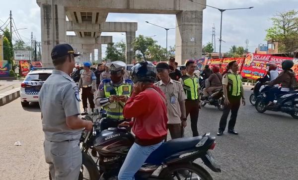 Hasil Razia Satlantas Polrestabes Palembang, 30 Kendaraan Terjaring Tak Lengkapi Surat Menyurat