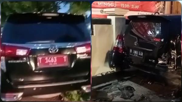 Kendarai Mobil Dinas, Kepala Bapenda Subang Tabrak 3 Kendaraan, Berikut Kronologinya