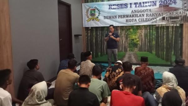 Ahmad Hafid Anggota DPRD Cilegon Gelar Reses Perdana di Lebak Denok Citangkil