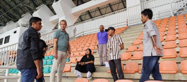 Delegasi FIFA dan PSSI Cek Kondisi Stadion Pakansari Cibinong Kabupaten Bogor