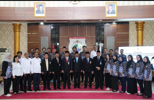 Pj Bahtiar Lantik Kepala BPKP Provinsi Sulbar