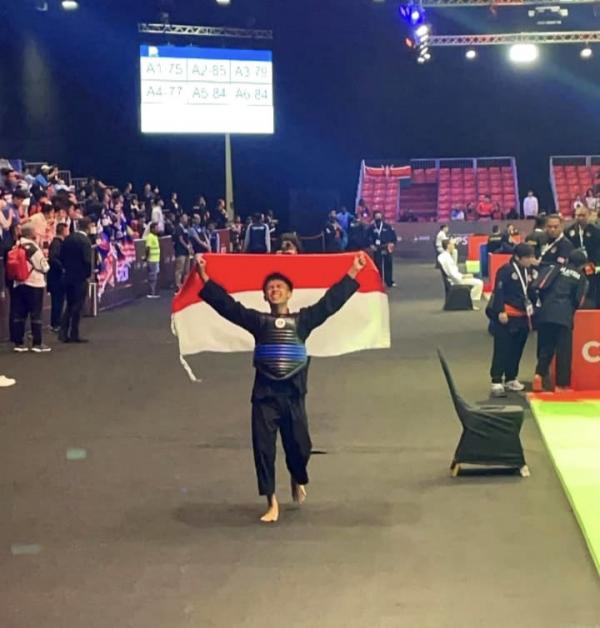 Pesilat Asal Kalukku Mamuju Juara Dunia Pencak Silat di Abu Dhabi