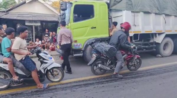 Truk Rem Blong Hantam Motor dan Odong-odong di Labuan Pandeglang, Begini Kronologinya