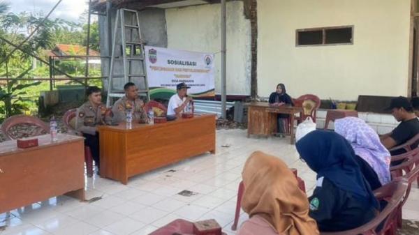 Polsek Pamarican Polres Ciamis Edukasi Warga Mengenai Bahaya Narkoba di Desa Margajaya