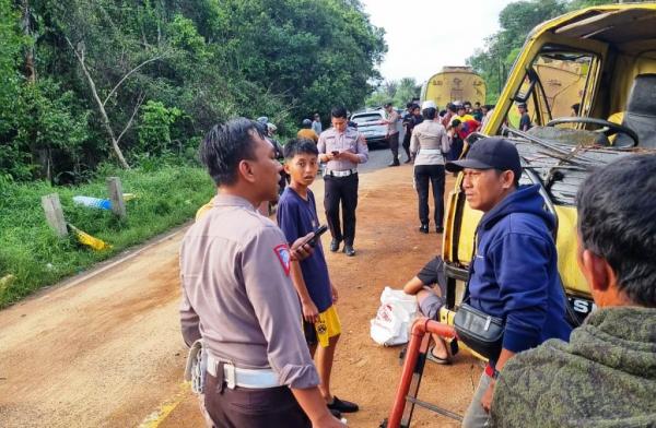 Kecelakaan Beruntun di Cambai Bangka Tengah, 1 Warga Medan Meninggal Dunia