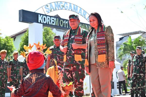 Kunjungi Korem 011 Lilawangsa Aceh, Kasad Maruli : Saya Senang Hadir Disini