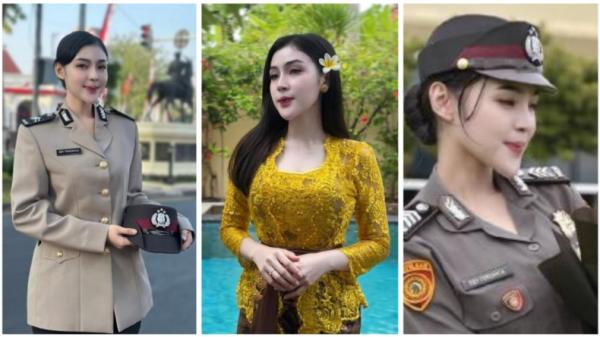 Viral Polwan Cantik Eby Veronica Mirip Artis Korea, Netizen Terpukau