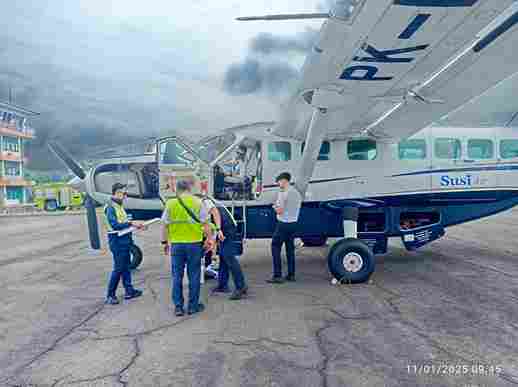 Susi Air Maskapai Pertama Awali Terbang Perdana Bandara Udara Gatot Soebroto Way Kanan