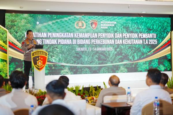 Polri Beri Pengarahan Peningkatan Kemampuan Tindak Pidana Perkebunan dan Kehutanan