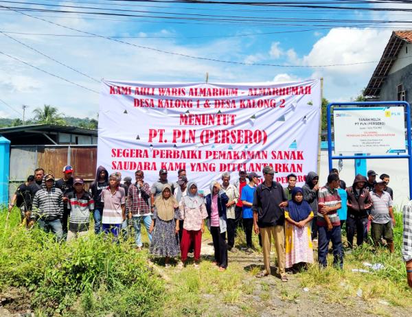 Area Pemakaman Direlokasi PT PLN,  Warga Leuwisadeng Bogor Tuntut Tanggung Jawab Pemeliharaan