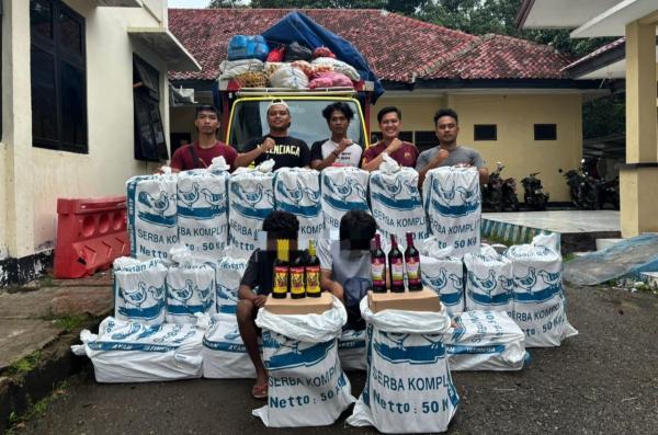 Lagi, Polisi Gagalkan Peredaran Miras di Bima, 840 Botol Anggur Disita