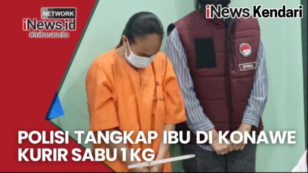 VIDEO: Seorang Ibu di Konawe Ditangkap, Polisi Amankan 1 Kg Sabu