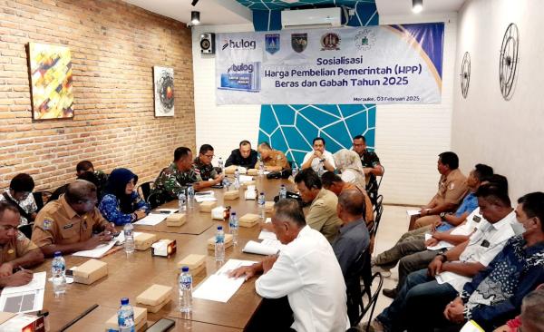 Perum Bulog Cabang Merauke Sosialisasikan HPP 2025 Terhadap Beras dan Gabah