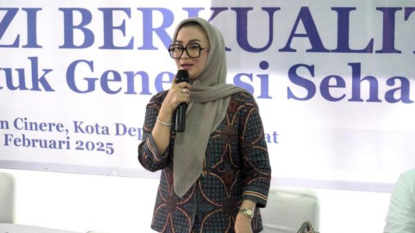 Anggota DPR RI Lucy Kurniasari Sosialisasi Program Makan Bergizi Gratis di Cinere Depok