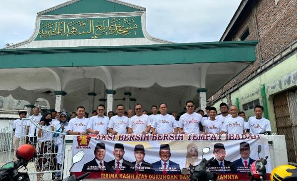 HUT Ke-17 Berjuang Tiada Akhir, DPC Partai Gerindra Kota Cilegon Gelar Bhakti Sosial