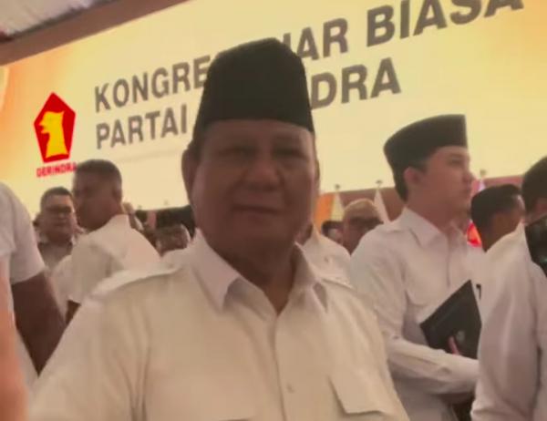 KLB, Prabowo Kembali Terpilih Jadi Ketua Umum Gerindra Periode 2025-2030