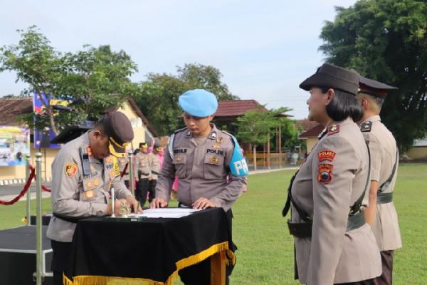 Kapolres Sragen Pimpin Sertijab, Kompol Novilia Andrias Lio Kurniasih Resmi Jabat Wakapolres 