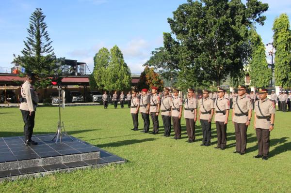 Kapolres Jayapura Pimpin Sertijab Sejumlah Pejabat di Jajaran Polres Jayapura