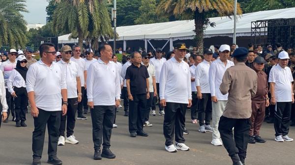 481 Kepala Daerah Terpilih Jalani Latihan Baris-berbaris di Monas Hari Ini