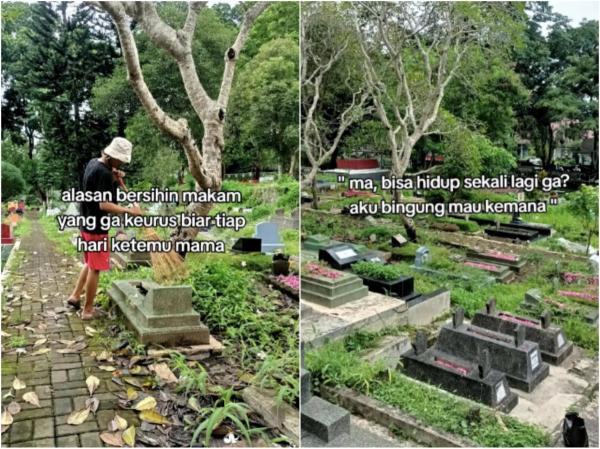 Demi Ziarah ke Makam Ibunya Setiap Hari! Kisah Haru Pria Rela Bersihkan 273 Kuburan