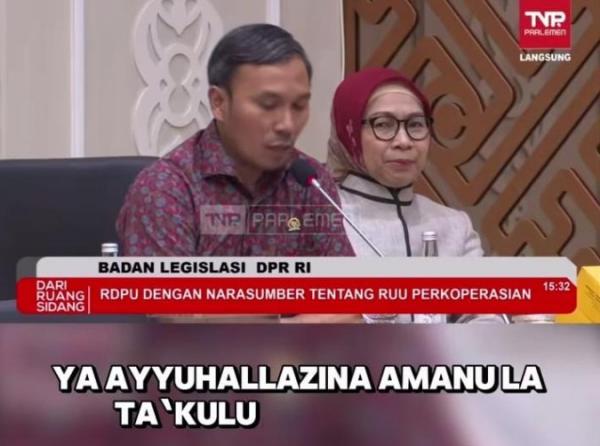 Anggota DPR RI Edi Purwanto Kutip 1 Ayat Alquran Sebagai Dasar Perkoperasian