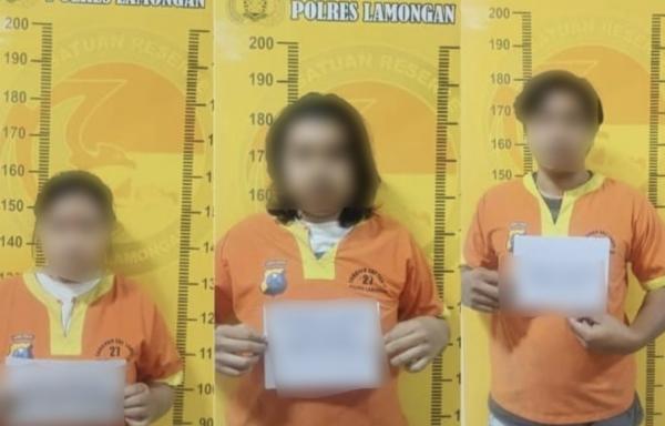 Tiga Pelaku Jaringan Narkoba Diamankan Satresnarkoba Polres Lamongan