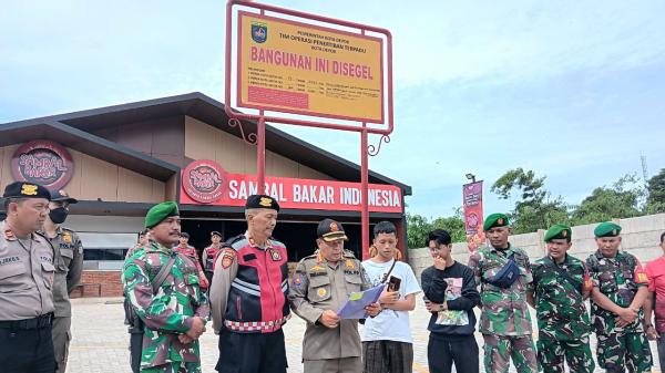 Langgar Garis Sempadan Sungai, Restoran Sambal Bakar Indonesia di Depok Resmi Disegel