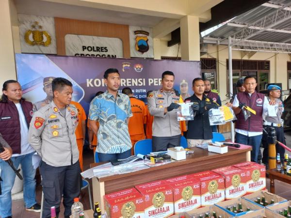 Polres Grobogan Ungkap Kasus Narkoba, Amankan Lima Pelaku Dengan Barang Bukti Sabu dan Ganja