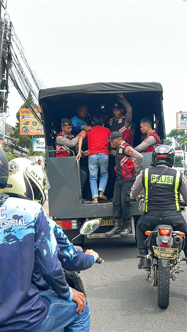 Kerap Bikin Ulah Resahkan Warga, Puluhan Preman di Kota Bogor Diamankan Aparat Gabungan