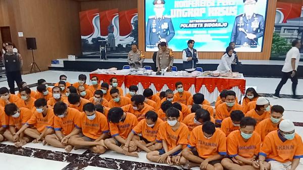 110 Kasus Narkoba Dibongkar di Sidoarjo: 134 Tersangka Diciduk, 61 Ribu Nyawa Terselamatkan