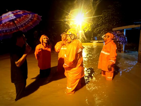 Kali Lamong Meluap, Rendam Puluhan Rumah di Balongpanggang