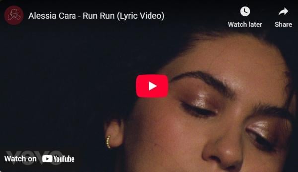 Viral, Lirik Lagu Run Run - Alessia Cara