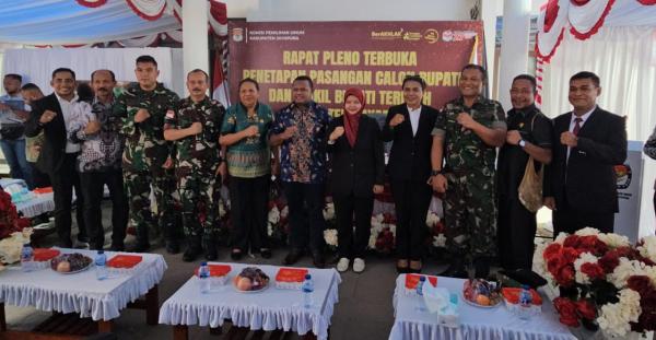 KPU Tetapkan Bupati & Wakil Bupati Kabupaten Jayapura Periode 2025 - 2030