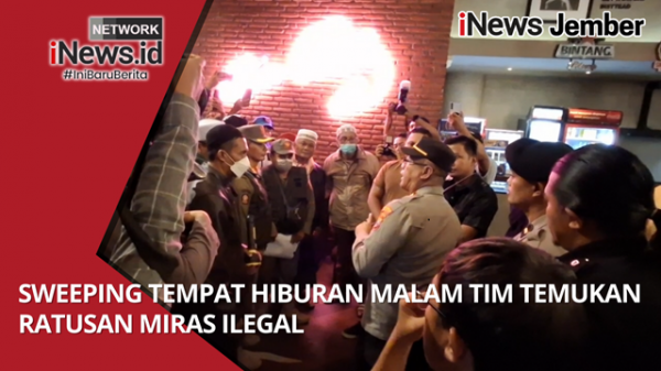 Sweeping Tempat Hiburan Malam, Tim Temukan Ratusan Miras Ilegal