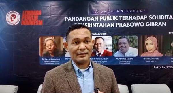 Survei LPI Boni Hargens: Wapres Gibran Berperan Strategis dalam Dukung Prabowo Wujudkan Asta Cita