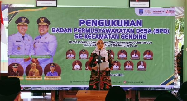 Pelantikan BPD Se Kecamatan Gending Berlangsung, Ini Harapannya