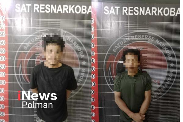 Sat Resnarkoba Polres Polman Mengamankan 2 Orang Terduga Pelaku Penyalahgunaan Narkoba