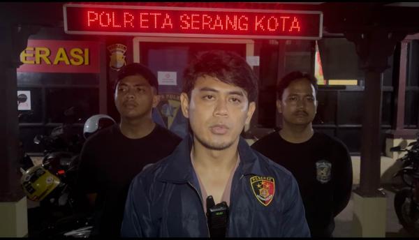 Tawuran Lewat Live Media Sosial Para Pelaku di Amankan Polresta Serang Kota