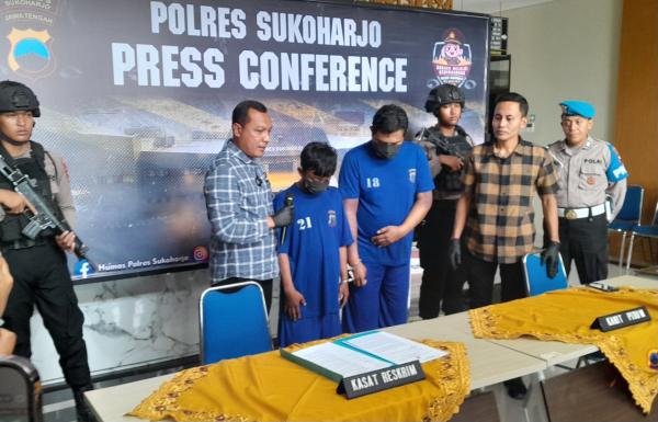 Terekam CCTV, Polres Sukoharjo Ringkus 2 Pelaku Curat Spesialis Tempat Kos Sepi