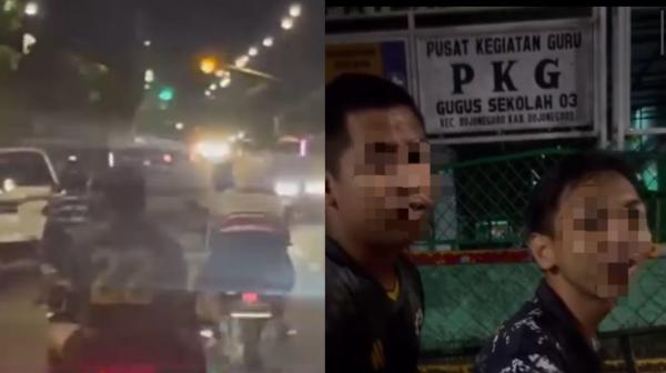 Aksi Pemuda Naik Motor Sambil Nyalakan Petasan di Bojonegoro, Resahkan Pengguna Jalan