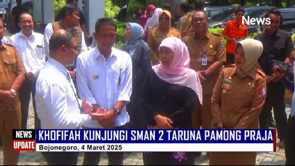 Gubernur Jatim Kunjungi SMAN 2 Taruna Pamong Praja di Bojonegoro