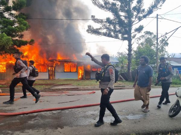 Lima Rumah Kos di Wamena Hangus Terbakar, Kerugian Capai Rp600 Juta