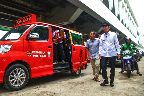 Potret Beroperasinya Koridor Baru Angkot Feeder LRT Palembang