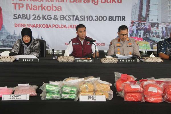 Sindikat Narkoba Digulung, Sabu 26 Kg dan Ribuan Ekstasi Disita