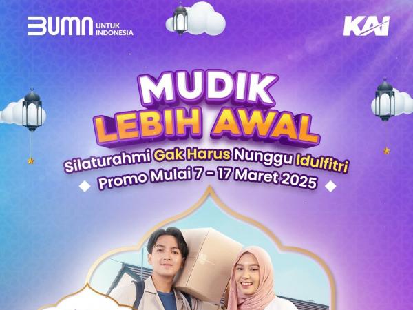 KAI Beri Diskon 25% Tiket Kereta Api Lebaran, Ini Jadwal dan Syaratnya