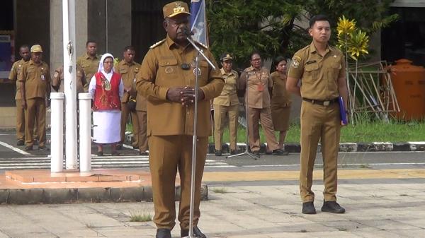 Pimpin Apel Perdana : Gubernur Papua Barat Daya Tegaskan Disiplin dan Profesionalisme ASN