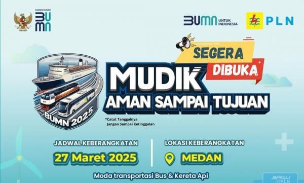 PLN Sumut Buka Pendaftaran Mudik Gratis 2025, Ini Jadwal dan Syaratnya