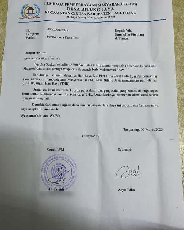 Jelang Lebaran Ormas Makin Agresif, Kirim Surat Edaran Tagih THR ke Pengusaha