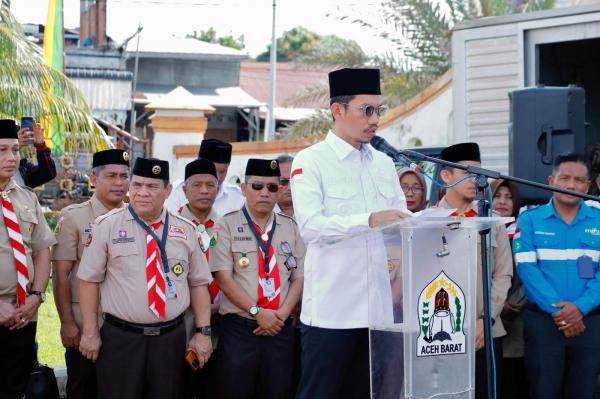 Bupati Aceh Barat Tarmizi Lepaskan Pawai Ta’aruf Musabaqah Tunas Ramadhan (MTR) XXIV