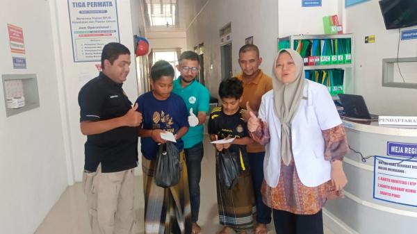 Aipda Jonni Rahmad Berkolaborasi dengan Klinik Tiga Permata Gelar Sunat Anak yatim dan Fakir Miskin